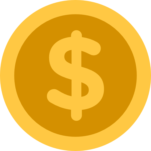 a gold cartoon coin